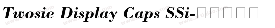 Twosie Display Caps SSi字体转换